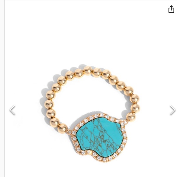 Earthy Excavation - Gold Bracelet - Picture 2 of 2